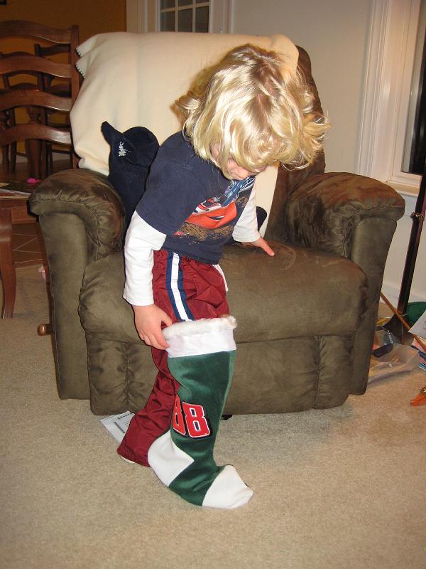 018.JPG - Elijah's Dale Jr. stocking for Santa