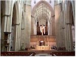 Inside view of a section of the York Minster cathedral